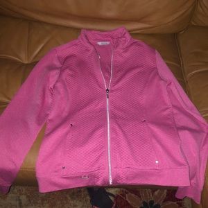 Lady Hagen long sleeve zip up with pockets.